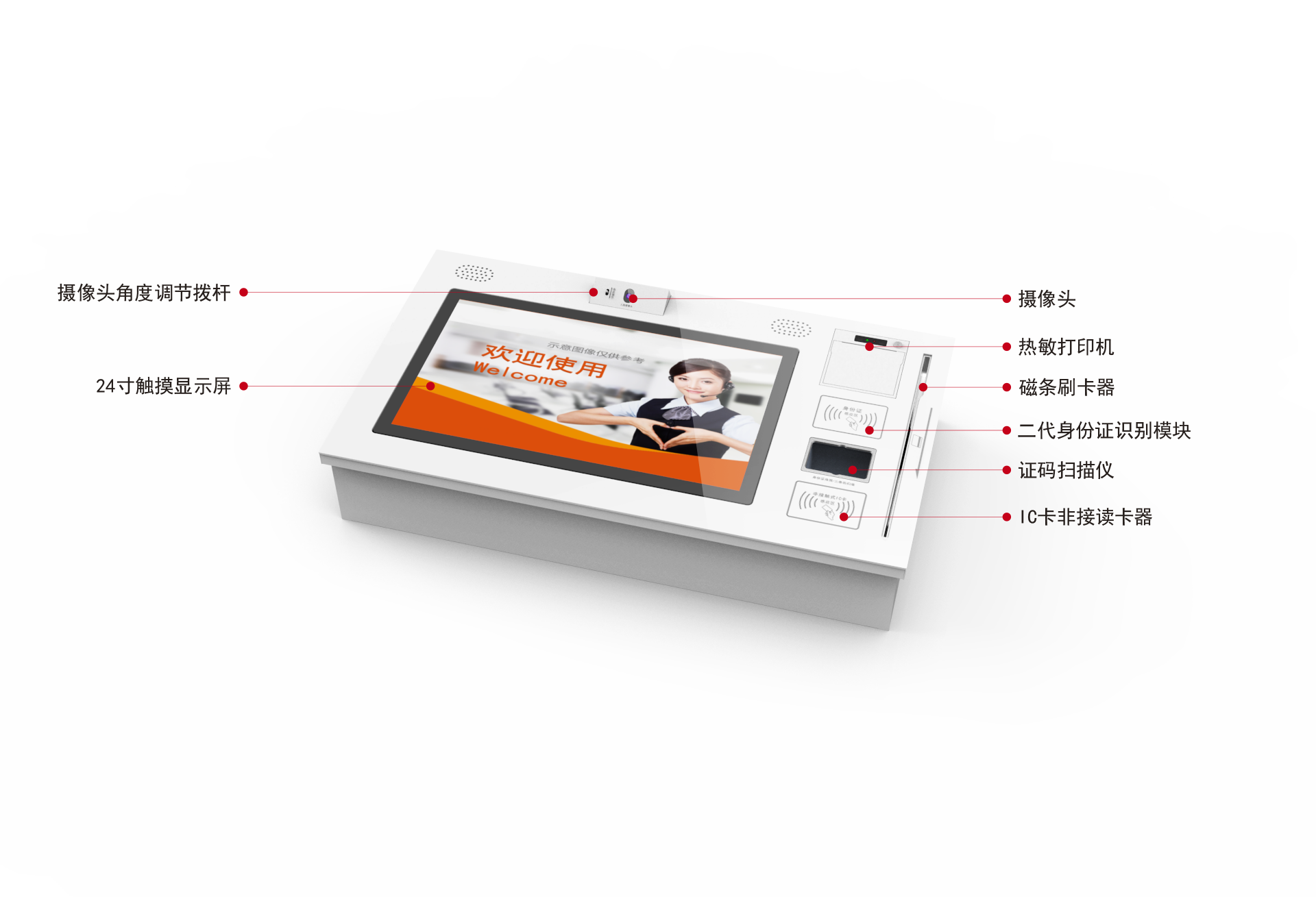 嵌入式自助排队机/填单机/自助终端